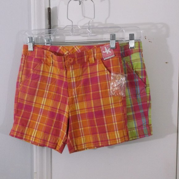J Kakhi Other - NWT & EUC 2 J Khaki Girls Plaid Shorts 12 Adj Wst